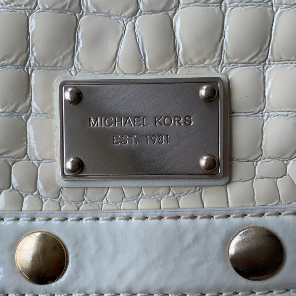 Michael Kors Special Edition Embossed Patent Leather Clutch - Picture 2 of 8